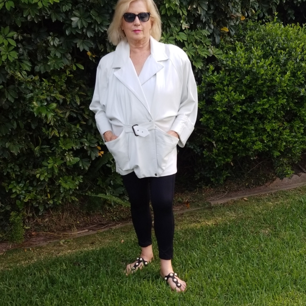 White lambskin jacket